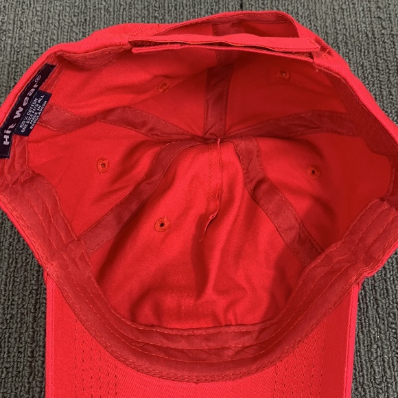 Lansing Baseball Hat Unisex OSFA Red Adjustable Strapback Hit Wear - Picture 11 of 13